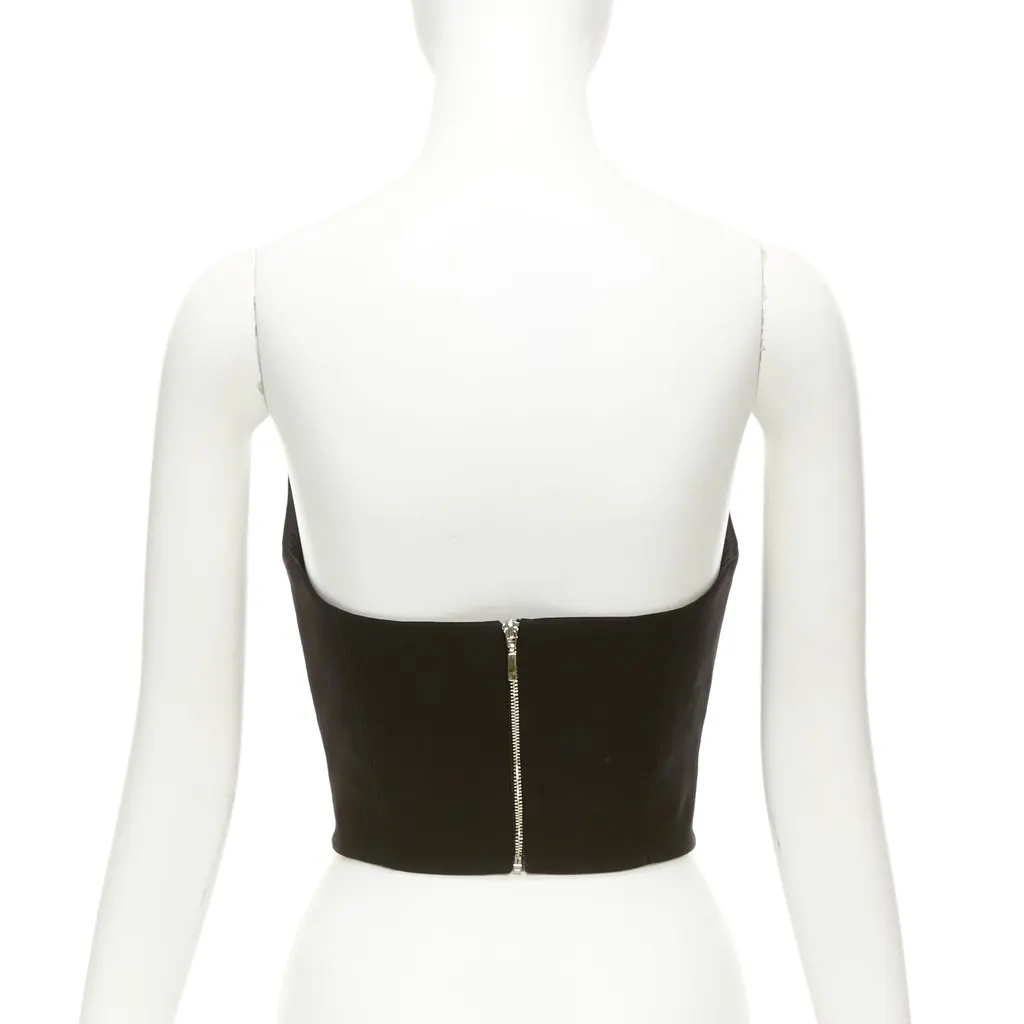 ROZIE CORSETS Boned Corset Top Black Polyester Never worn, with tag - Box View