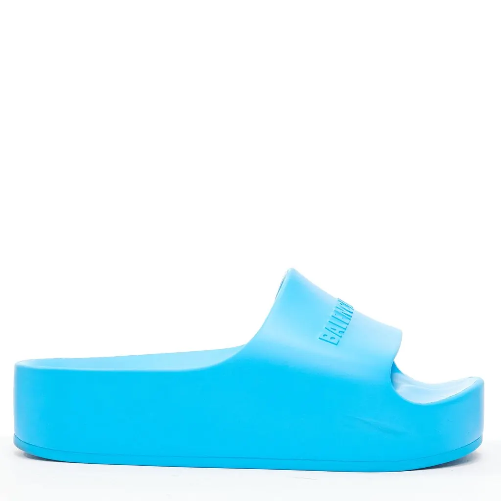 Balenciaga Mono Blue Rubber Good - Front View