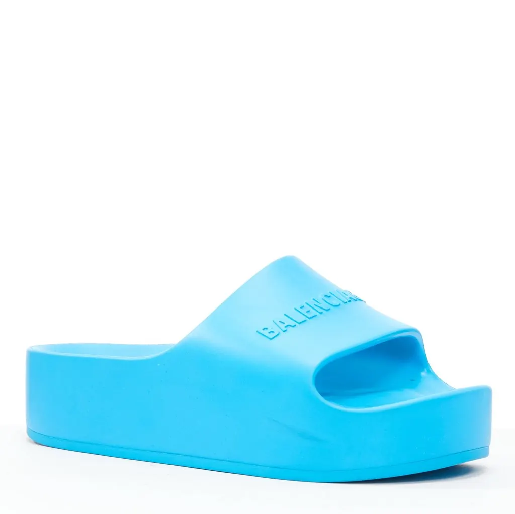 Balenciaga Mono Blue Rubber Good - Back View
