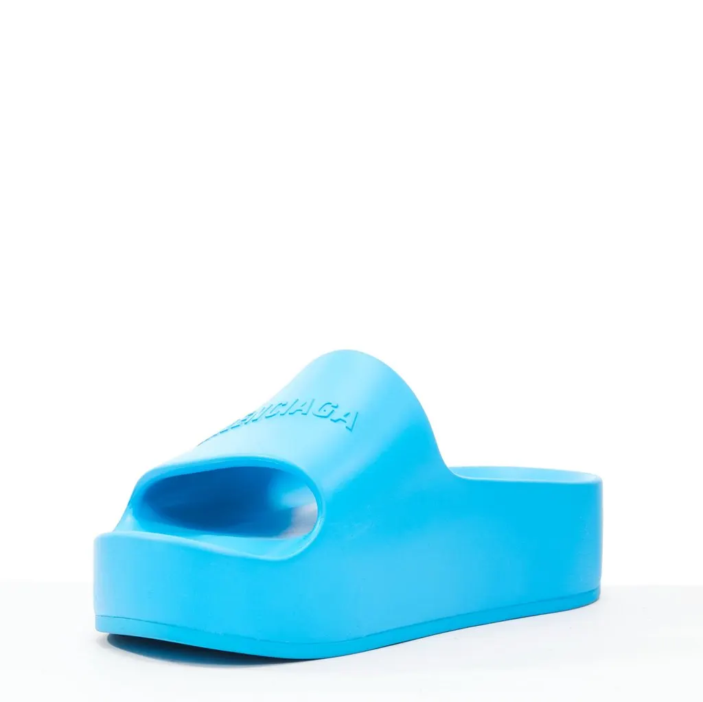 Balenciaga Mono Blue Rubber Good - Model View
