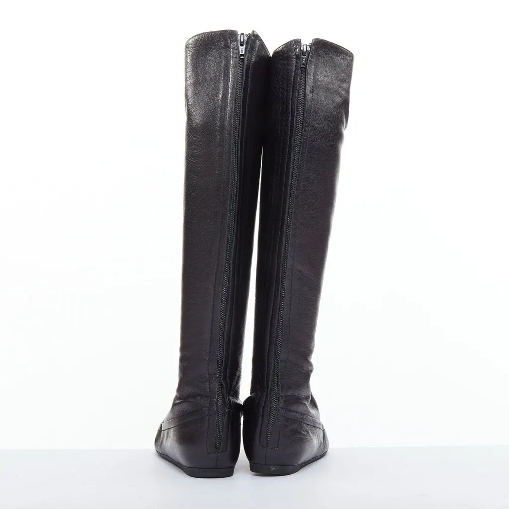 Lanvin Patent Corset Lace Boots Black Leather Very good - Box View