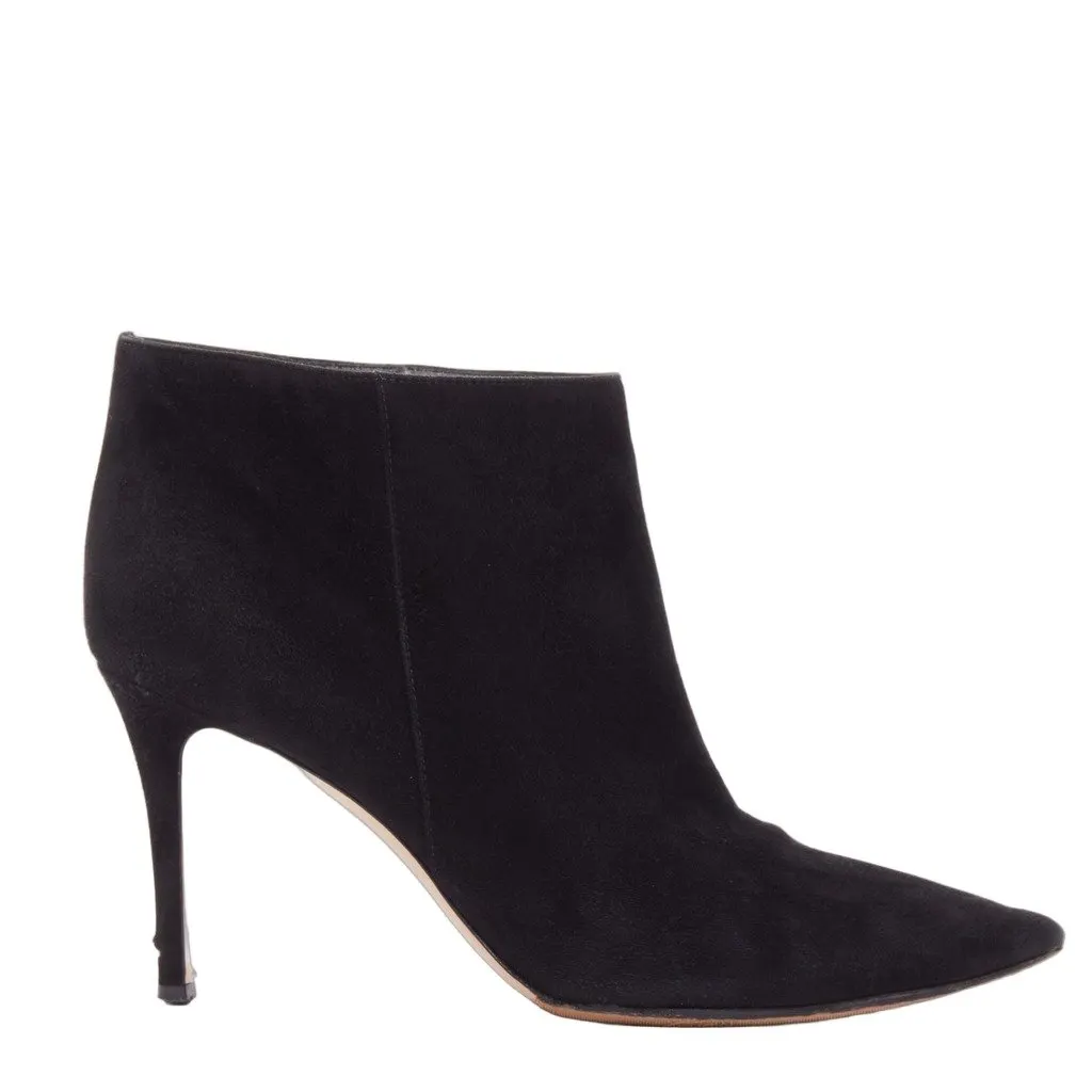 Gianvito Rossi Stilo Black Suede Fair - Front View