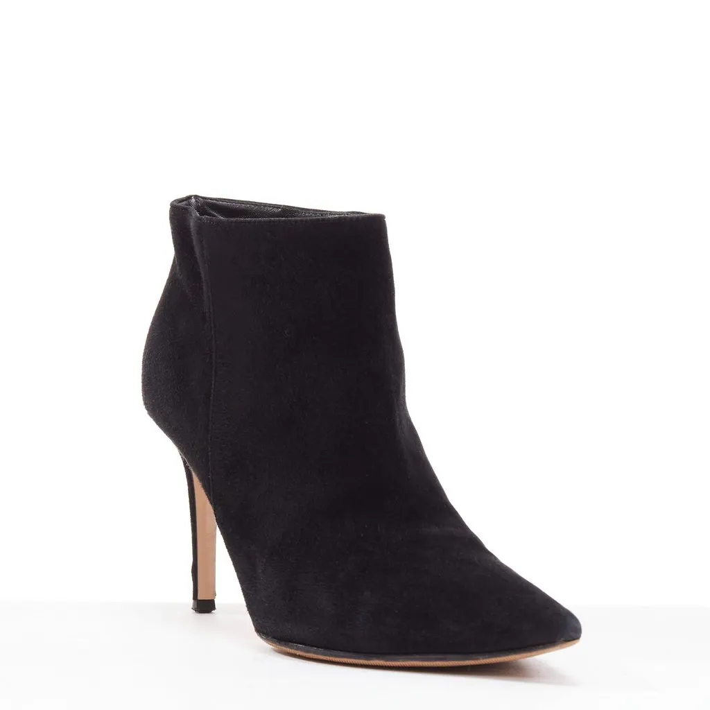 Gianvito Rossi Stilo Black Suede Fair - Back View