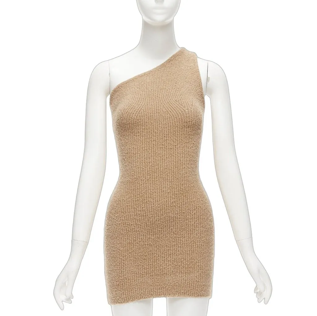Wardrobe NYC Brown Cotton Dress Brown Cotton Very good - Front View
