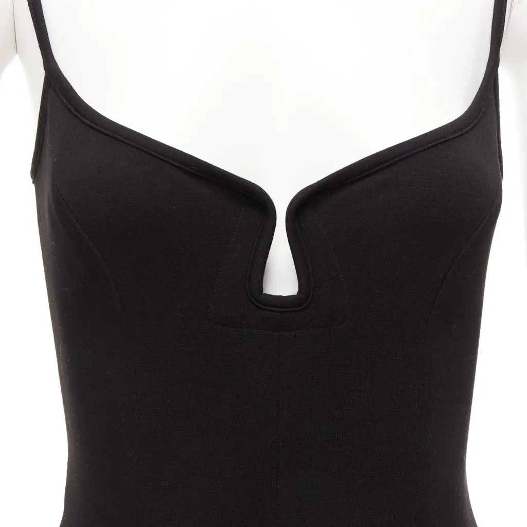 Paris Georgia Sweetheart Jumpsuit Black Viscose Never worn, with tag - Back View