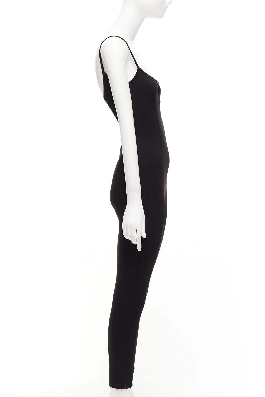 Paris Georgia Sweetheart Jumpsuit Black Viscose Never worn, with tag - Model View