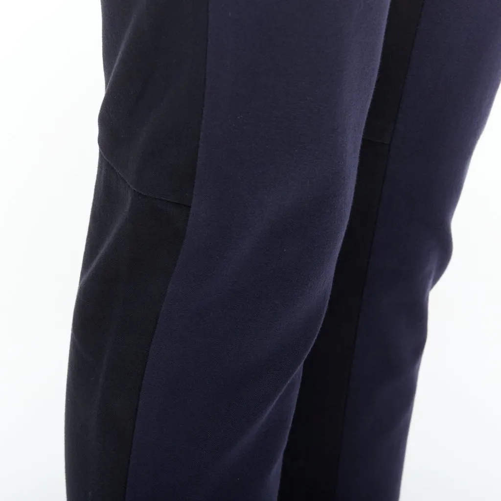 Paul Smith Grid Waist Trousers Navy Cotton Good - Back View