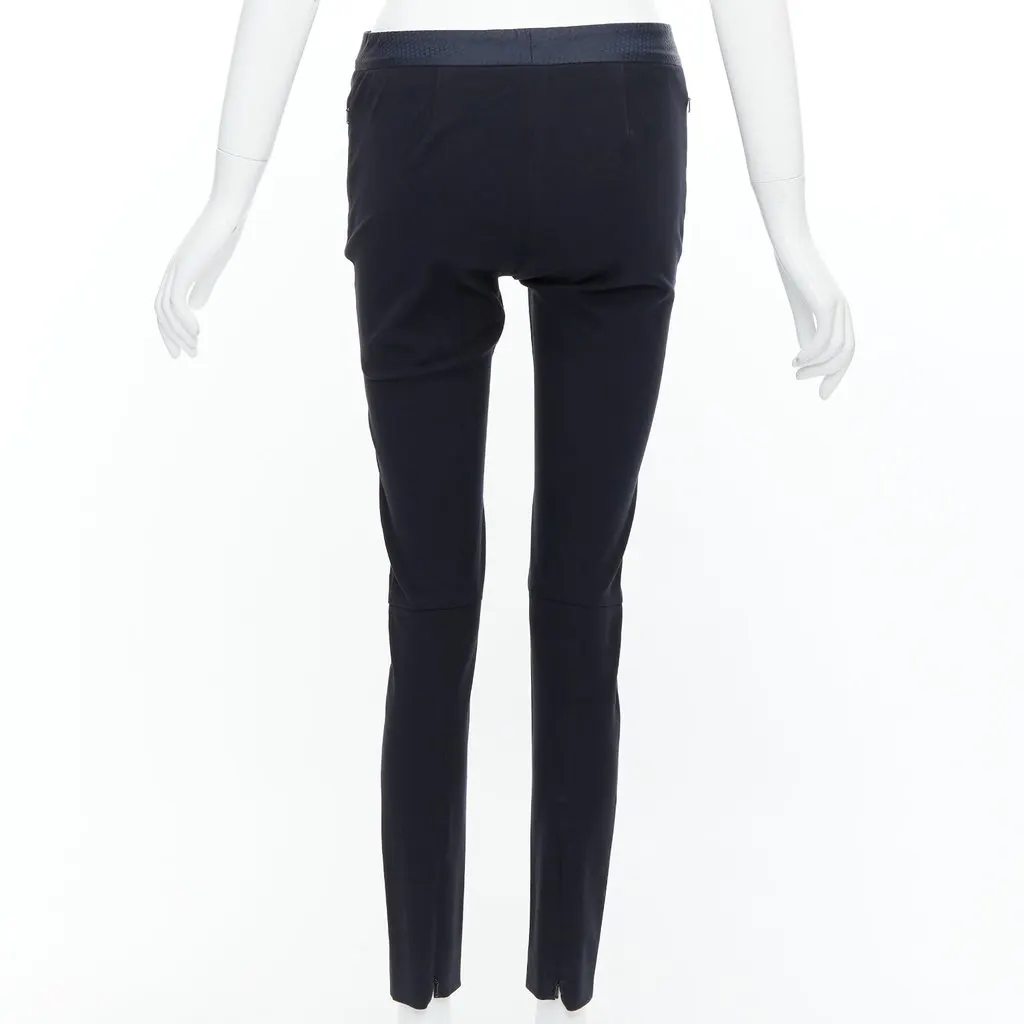 Paul Smith Grid Waist Trousers Navy Cotton Good - Box View