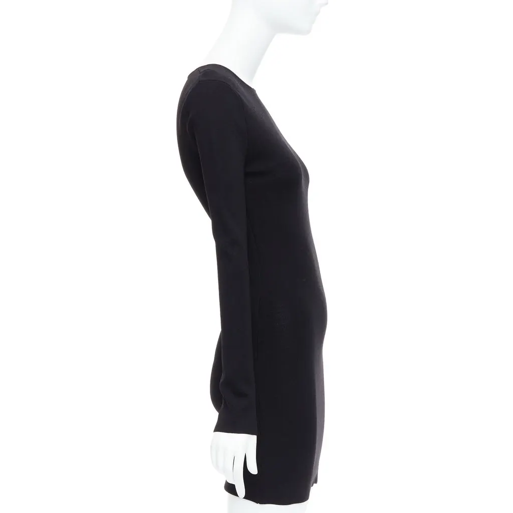 Rohe Cut Out Dress Black Viscose Never worn - Model View