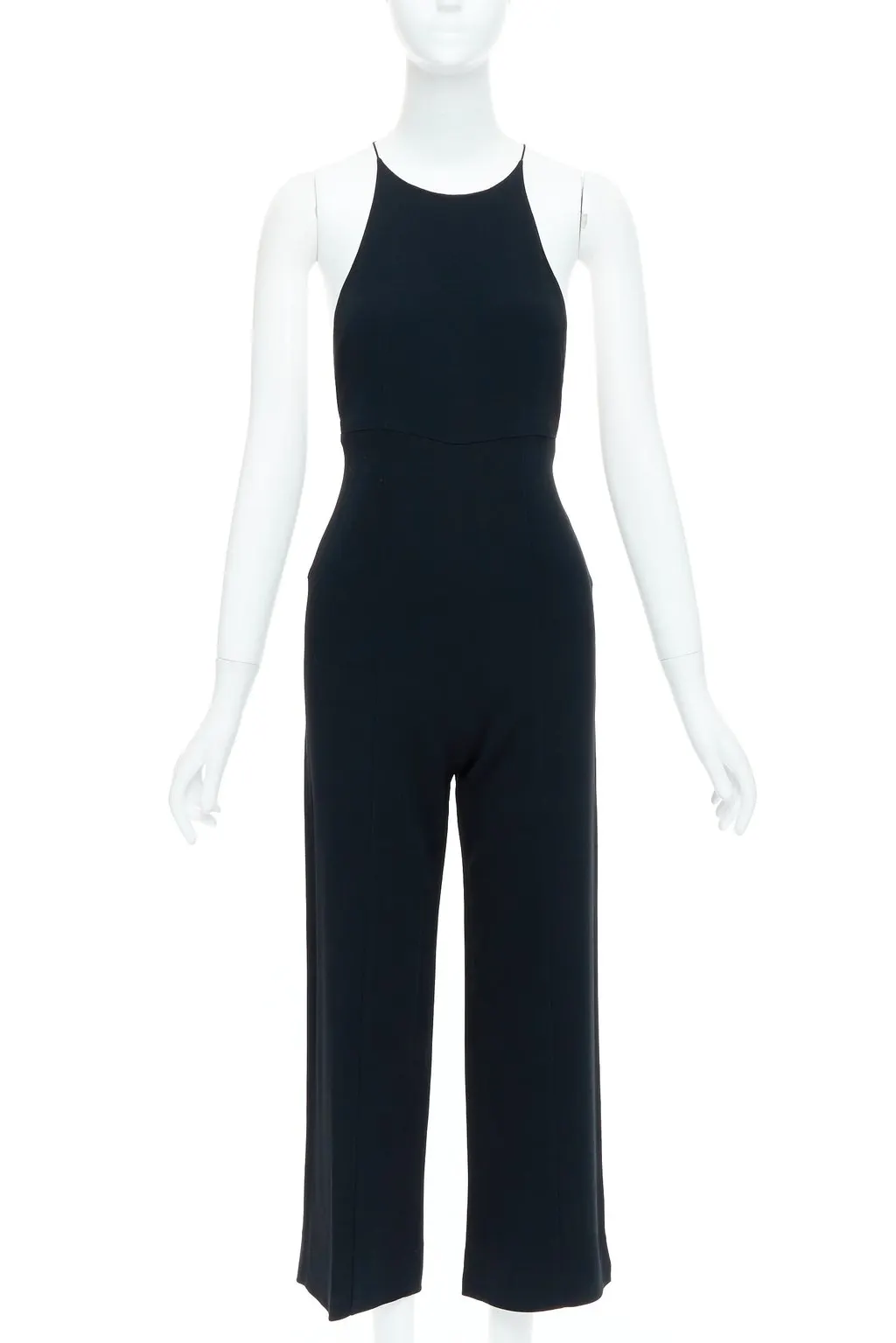 Narciso Rodriguez Black Cutout Jumpsuit Black Polyester Very good - Inside View