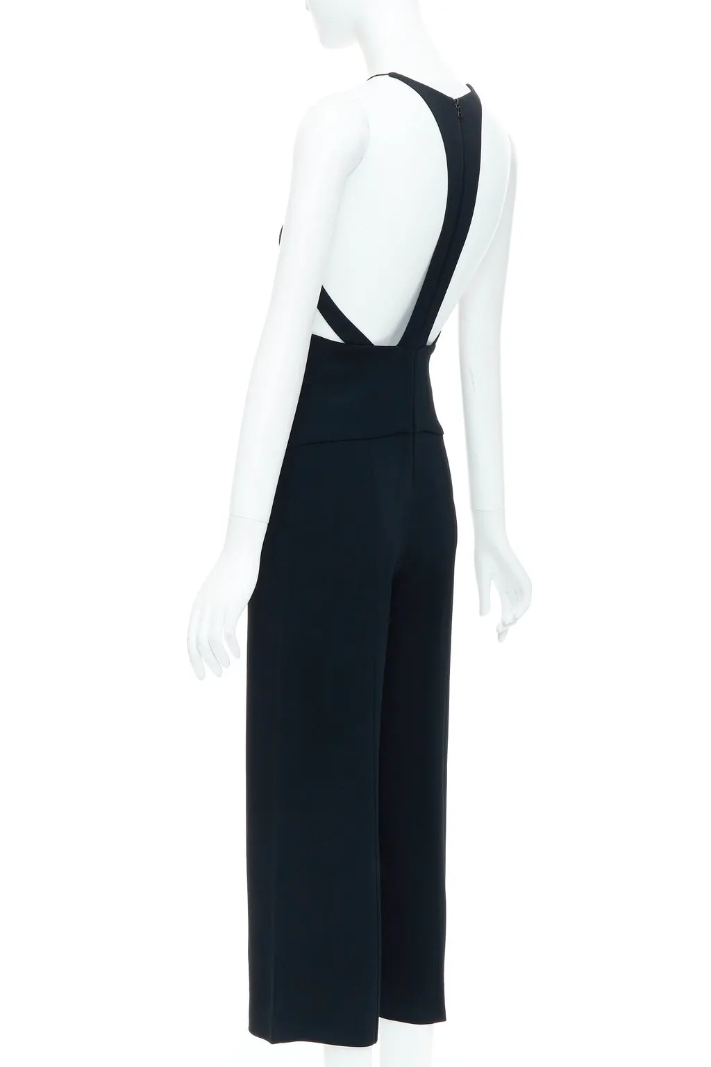 Narciso Rodriguez Black Cutout Jumpsuit Black Polyester Very good - Box View