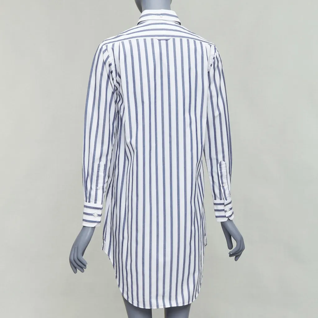 Thom Browne Stripe Shirt Dress Blue Cotton Good - Box View