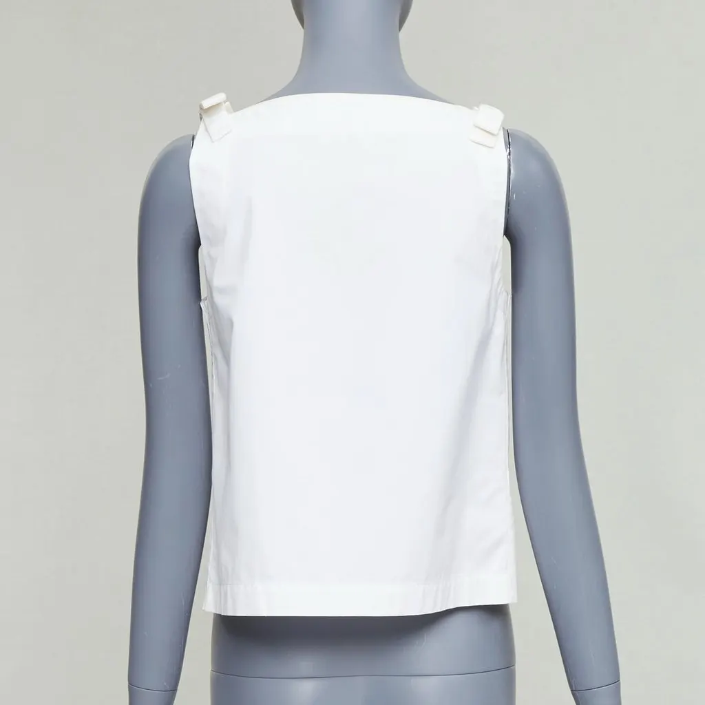 Fendi Bow Shoulder Top Beige Cotton Fair - Box View