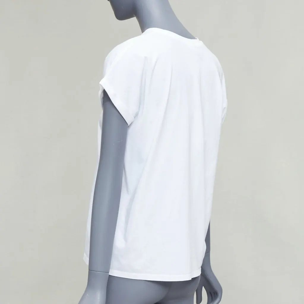 Balmain Logo Roll Tee White Cotton Very good - Box View