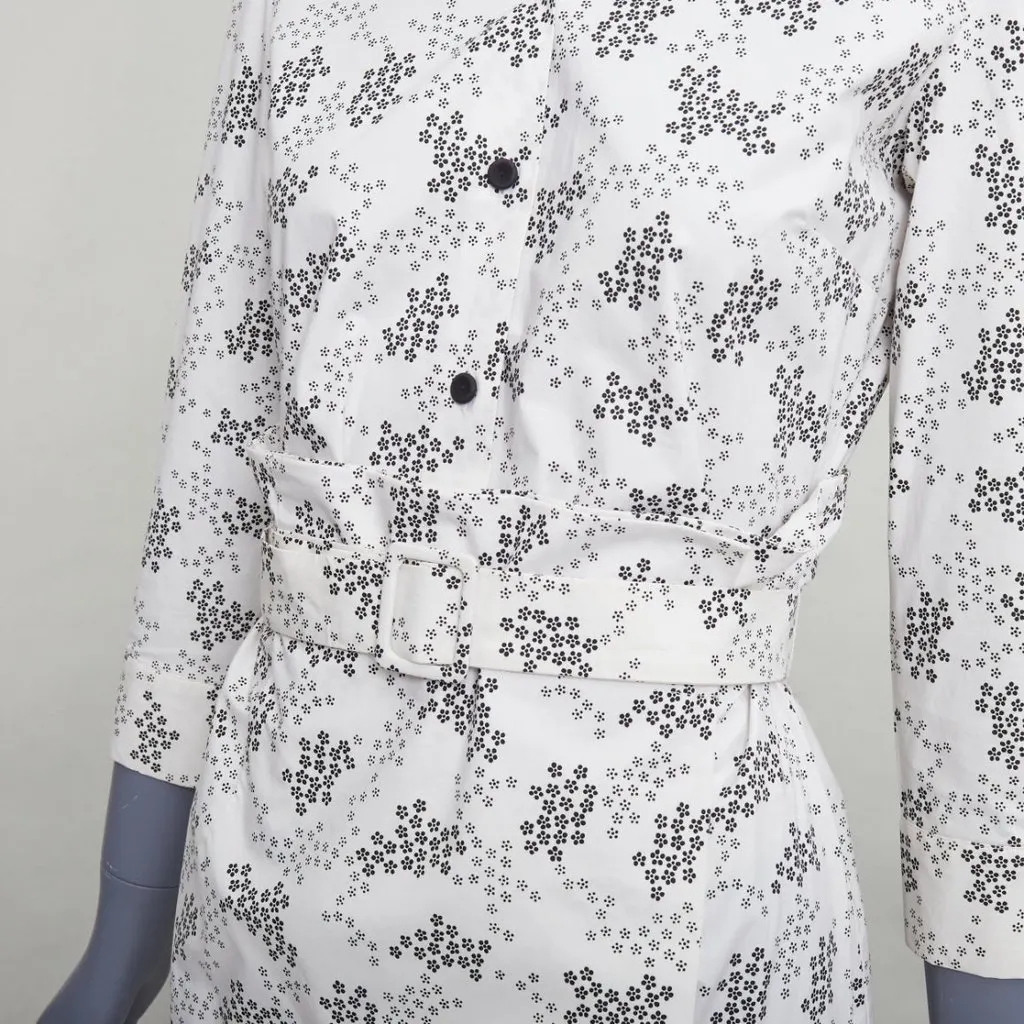 Bottega Veneta Floral Wrap Dress Beige Cotton Good - Back View