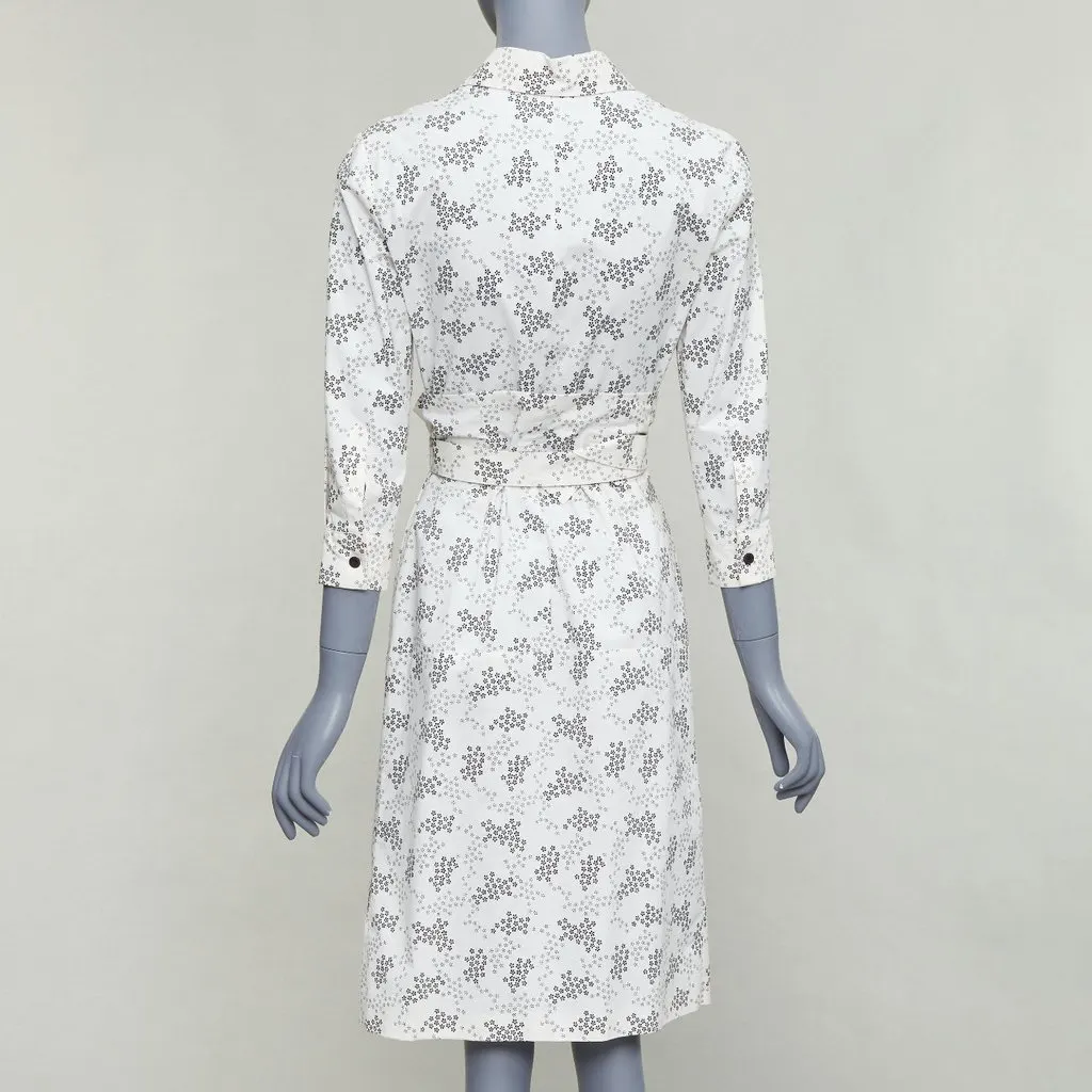 Bottega Veneta Floral Wrap Dress Beige Cotton Good - Box View