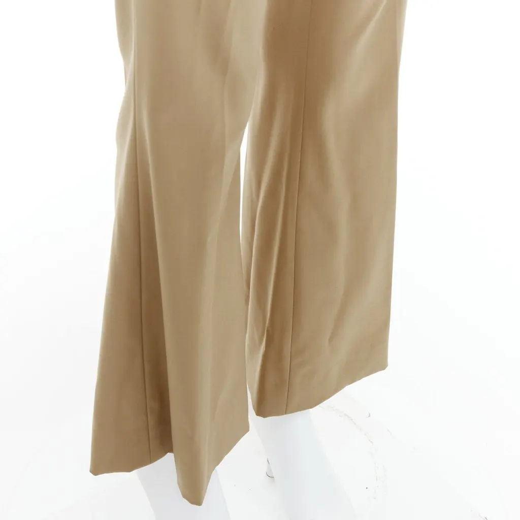 Michael Kors Wool Flared Pants Khaki Wool Very good - Back View