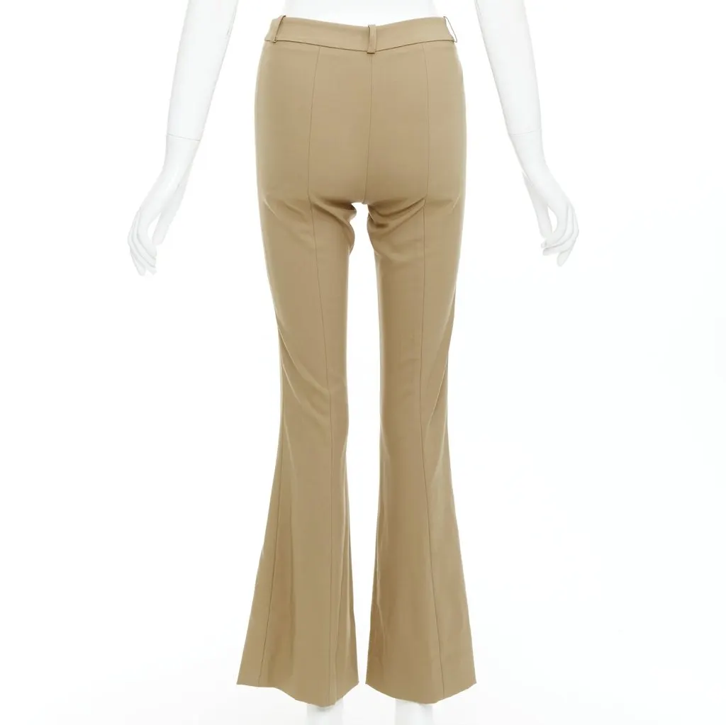Michael Kors Wool Flared Pants Khaki Wool Very good - Box View