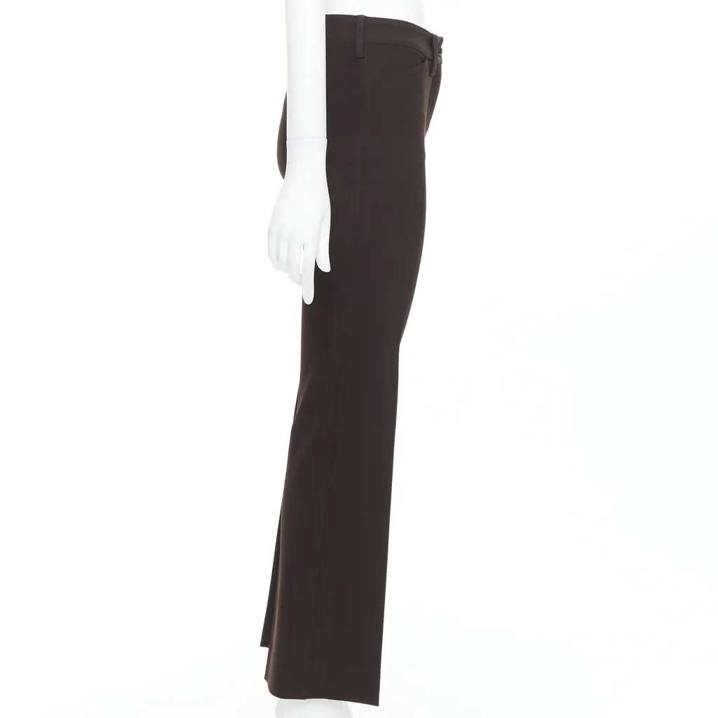 Dolce & Gabbana Cropped Vintage Pants Brown Viscose Very good - Model View