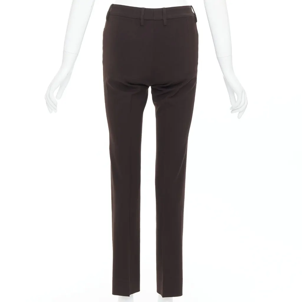Dolce & Gabbana Cropped Vintage Pants Brown Viscose Very good - Box View