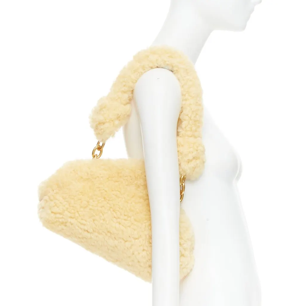 Bottega Veneta Sherpa Yellow Fur Very good - Back View