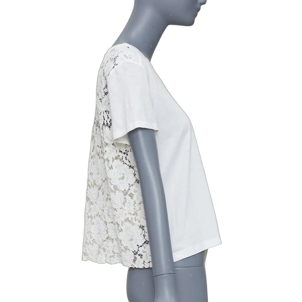 Valentino Ecru Cotton Top Ecru Cotton Very good - Front View
