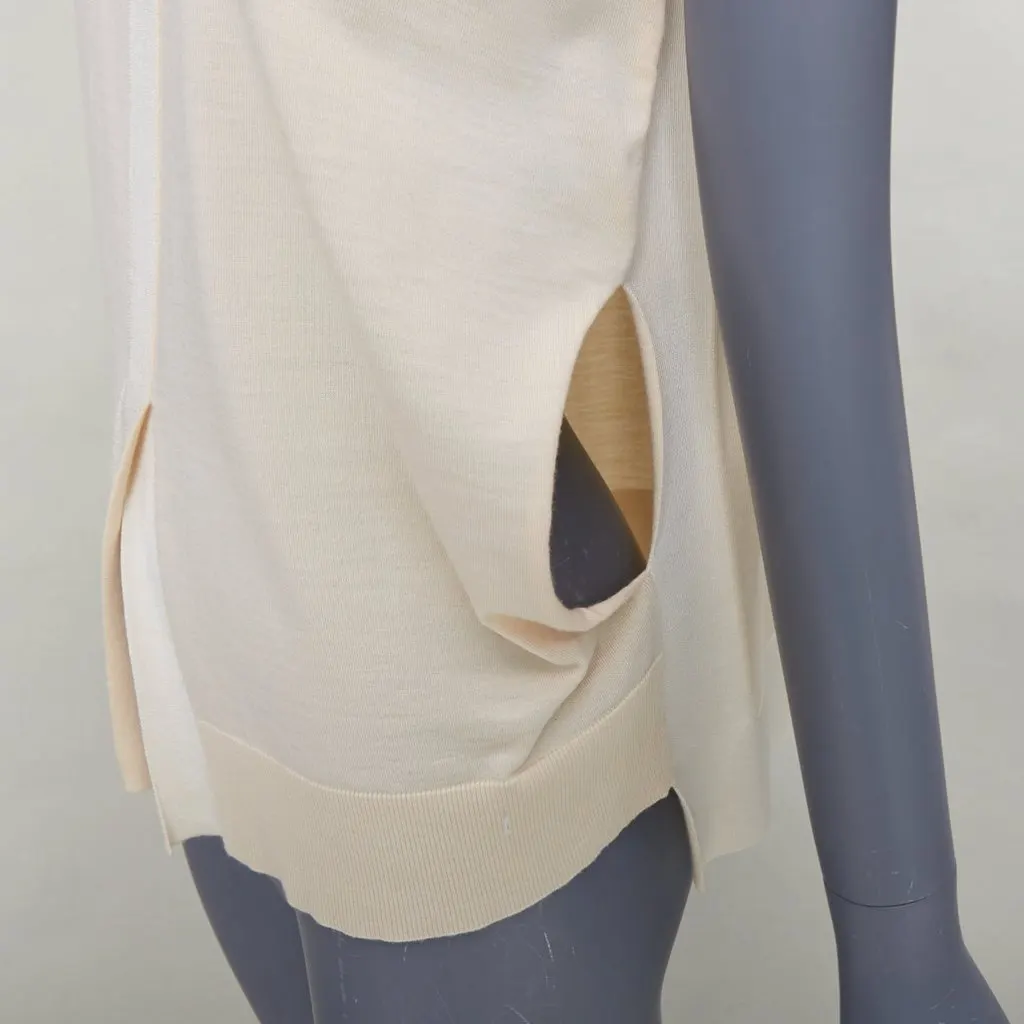 Celine Beige Wool Top Beige Wool Very good - Back View