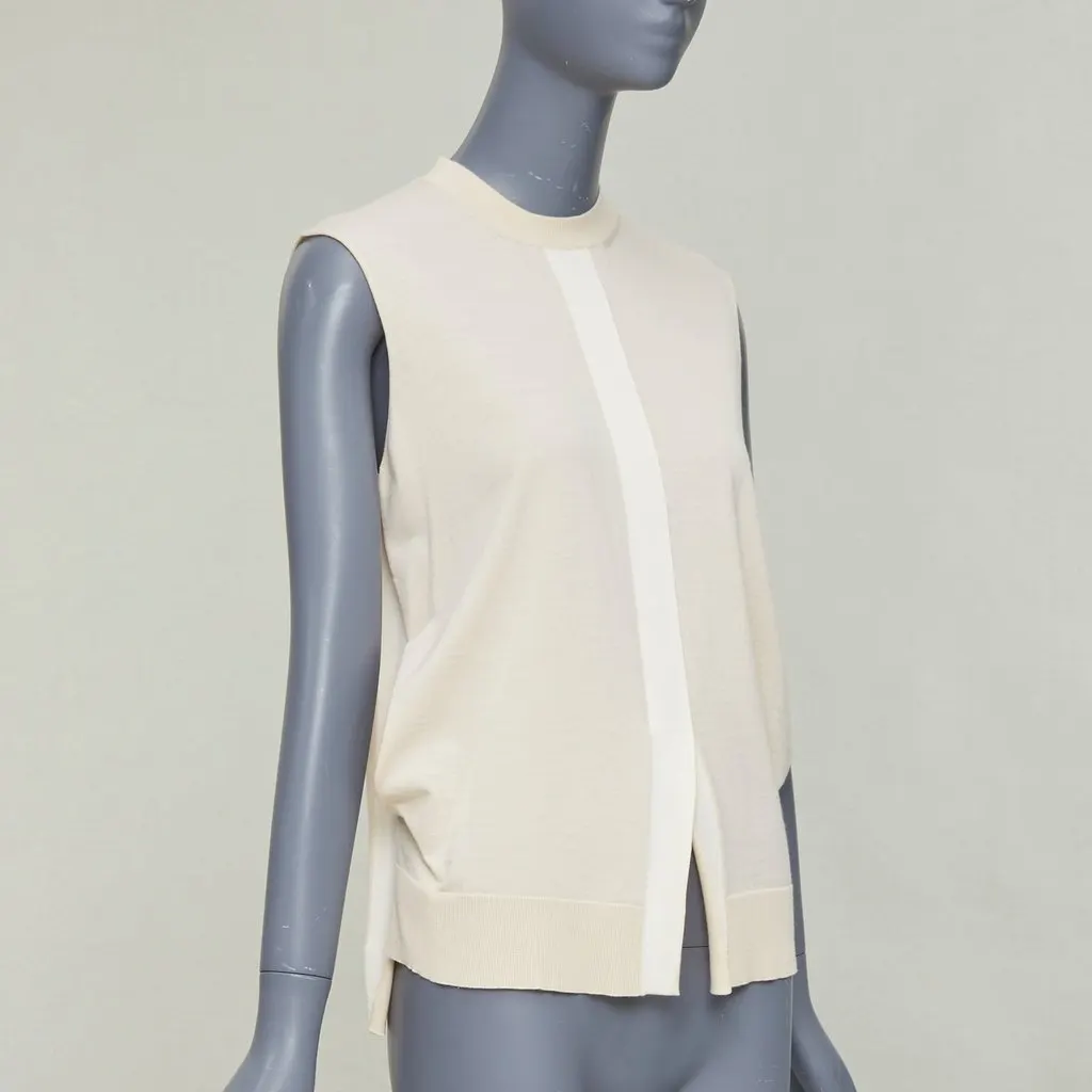 Celine Beige Wool Top Beige Wool Very good - Inside View