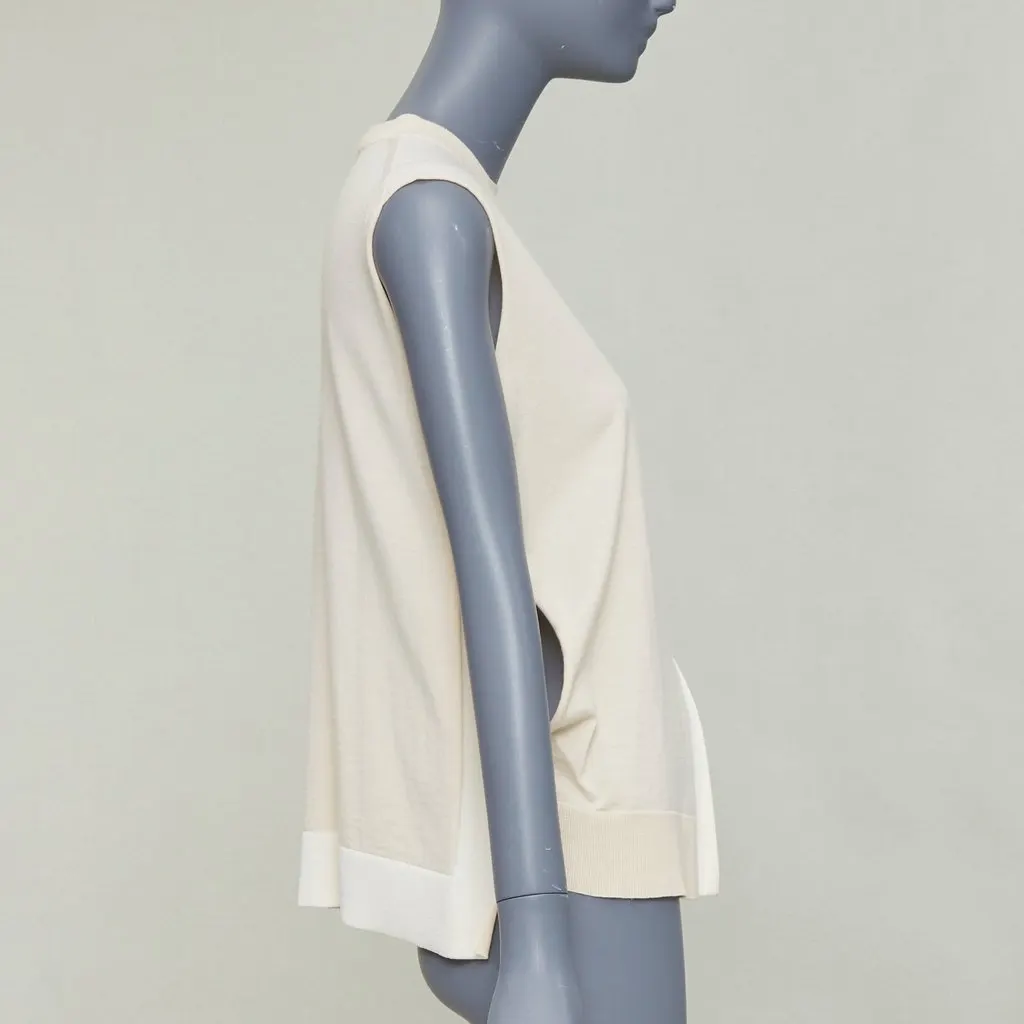 Celine Beige Wool Top Beige Wool Very good - Model View