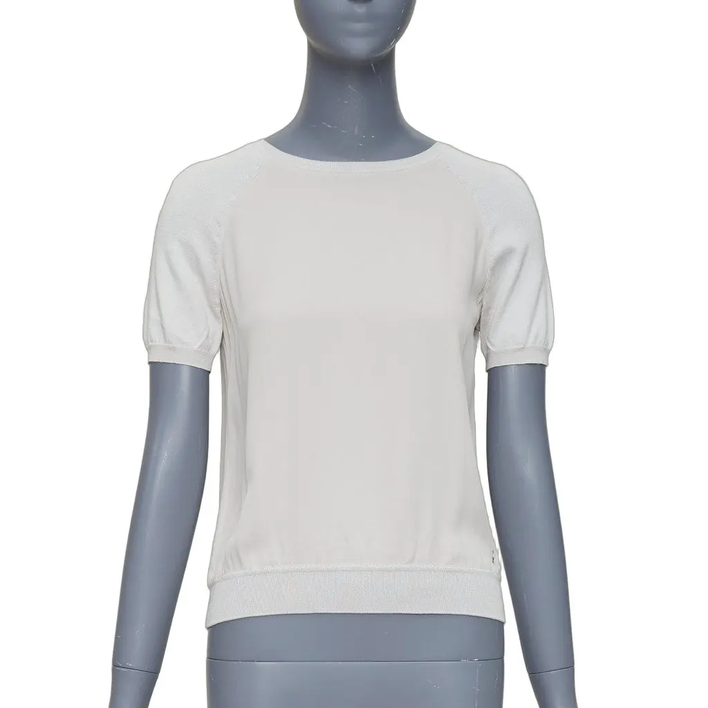 Loro Piana Grey Silk Knitwear Grey Silk Fair - Front View