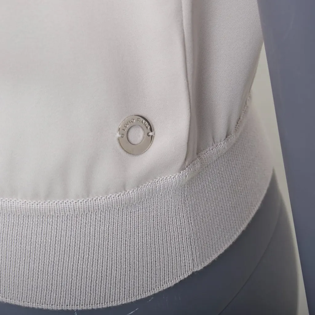 Loro Piana Grey Silk Knitwear Grey Silk Fair - Back View