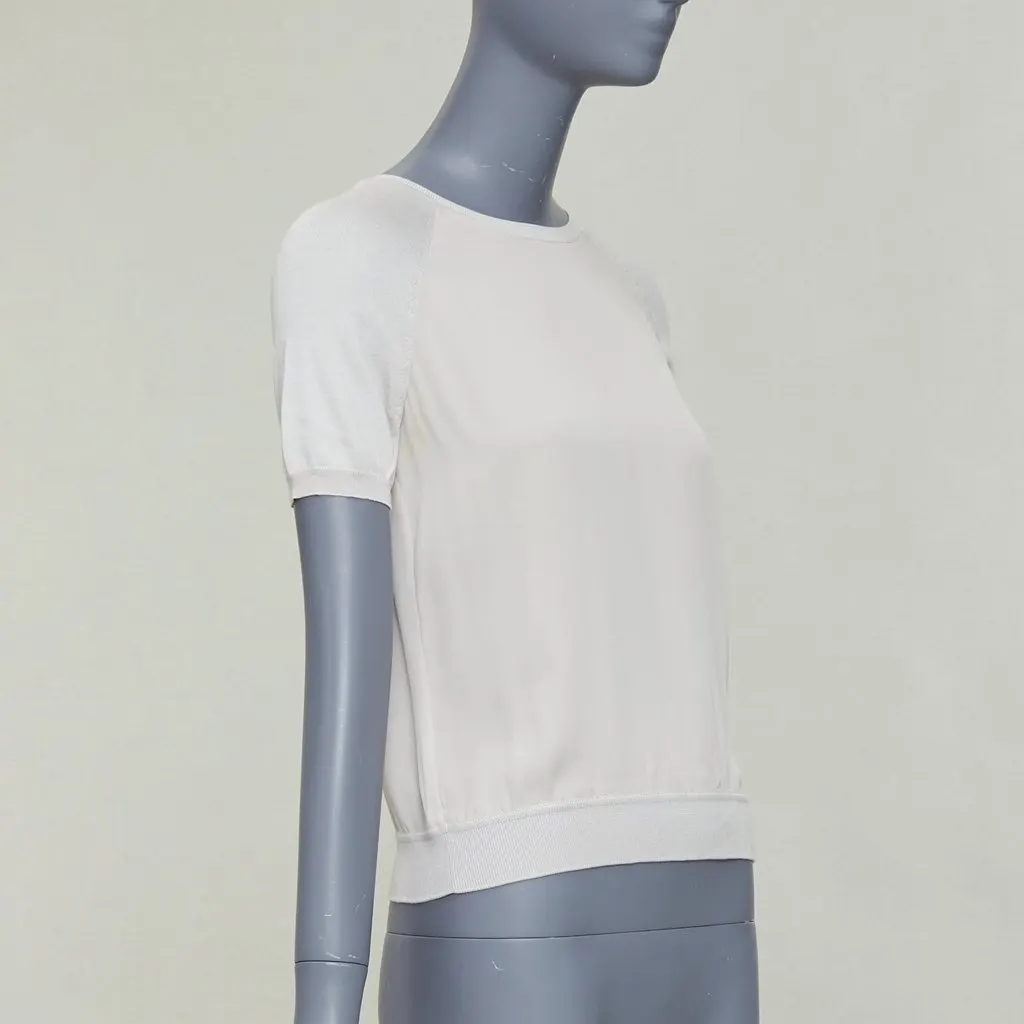 Loro Piana Grey Silk Knitwear Grey Silk Fair - Inside View