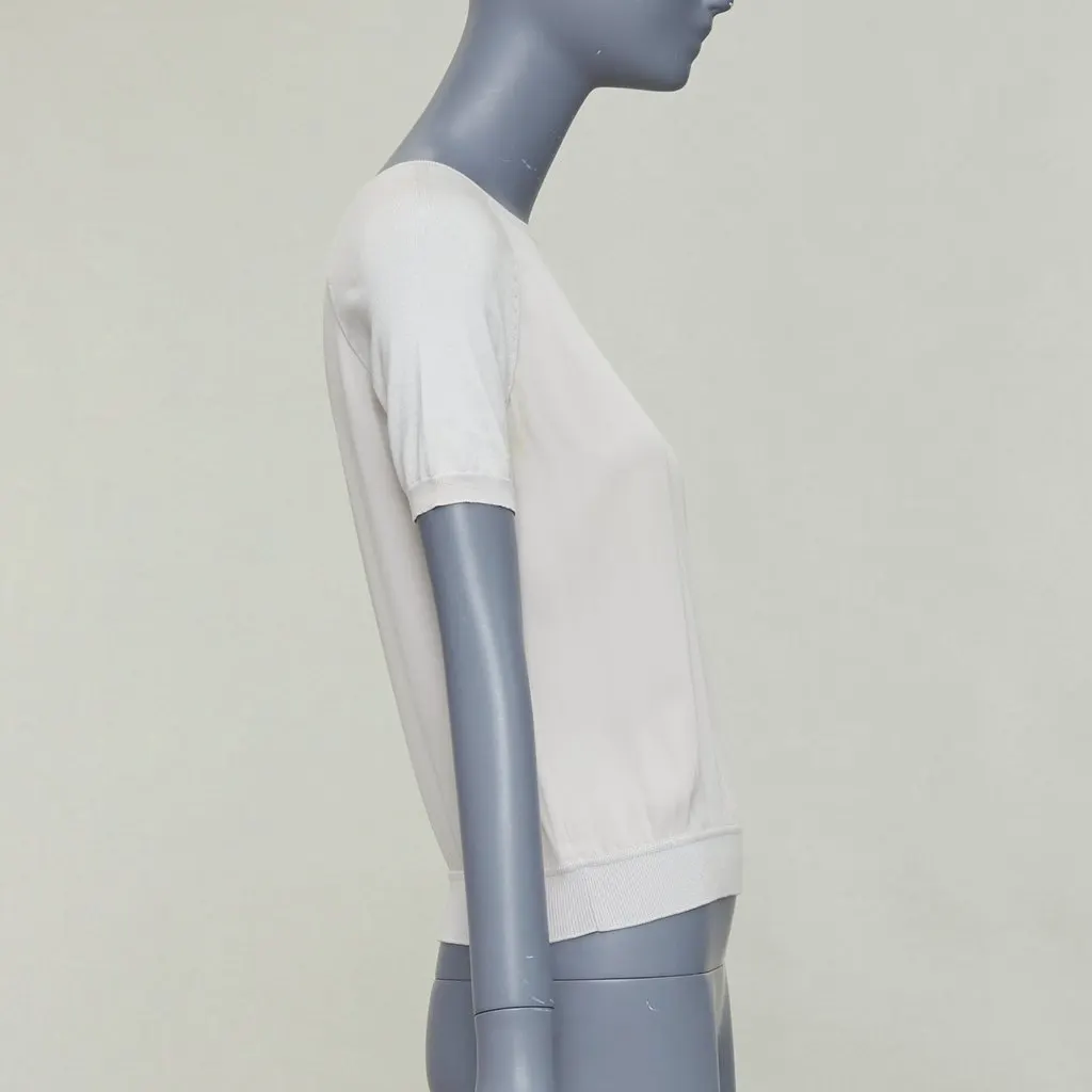 Loro Piana Grey Silk Knitwear Grey Silk Fair - Model View