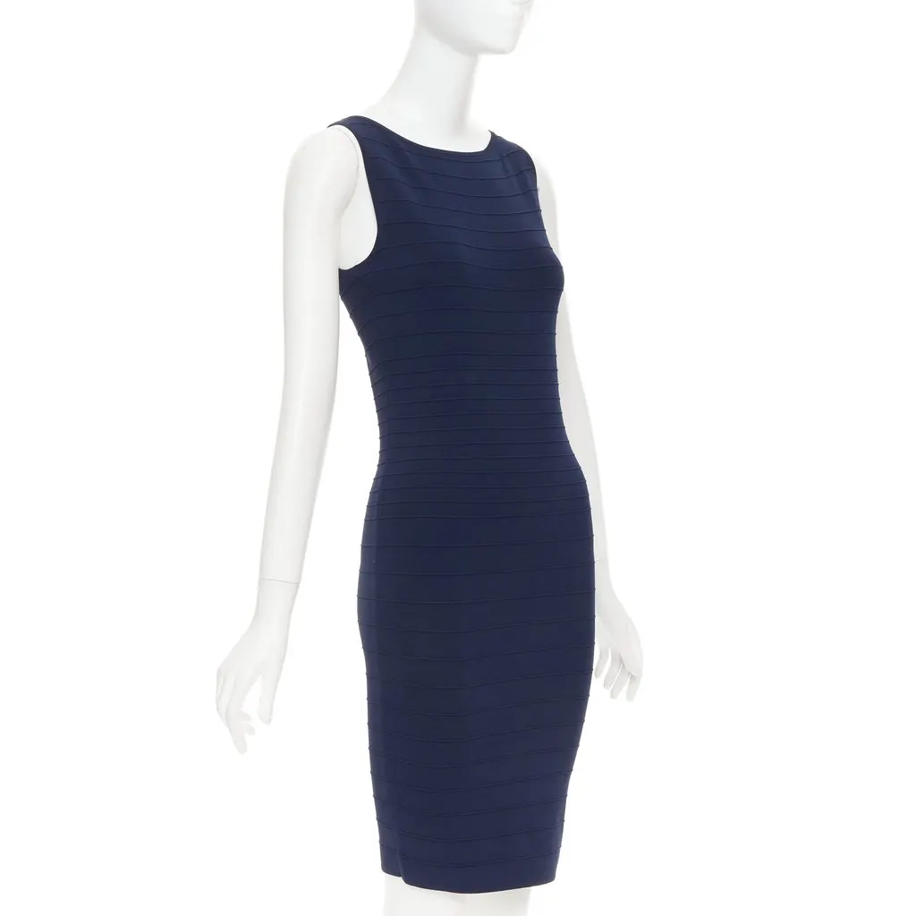 Donna Karan Navy Viscose Dress Navy Viscose Very good - Inside View