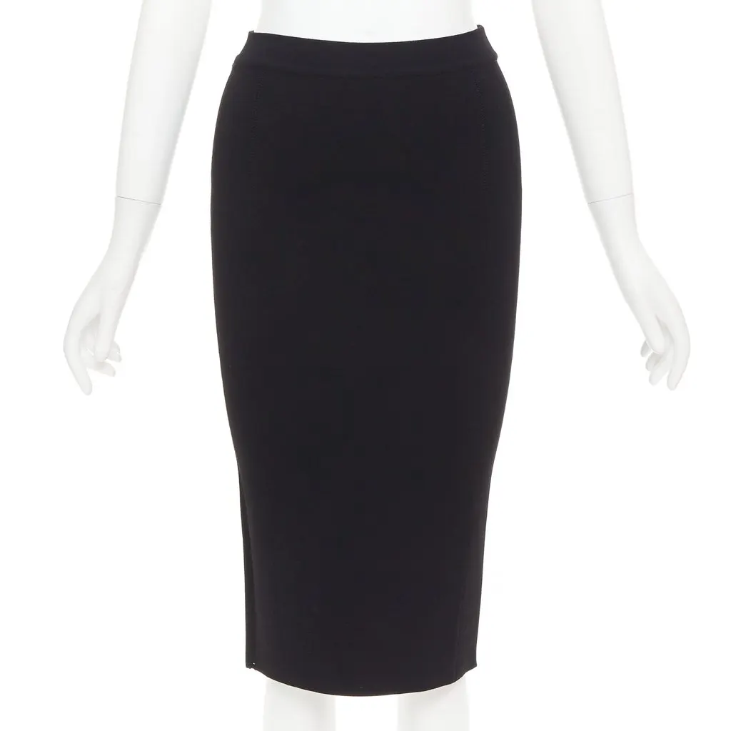 Oscar de la Renta Black Viscose Skirt Black Viscose Very good - Inside View