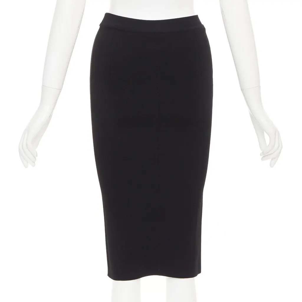 Oscar de la Renta Black Viscose Skirt Black Viscose Very good - Box View