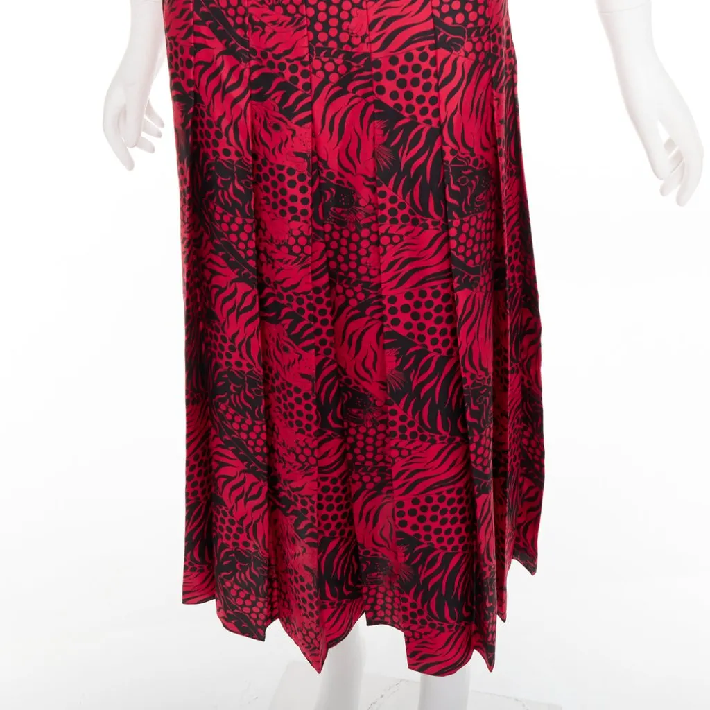 Gucci Red Silk Skirt Red Silk Very good - Back View