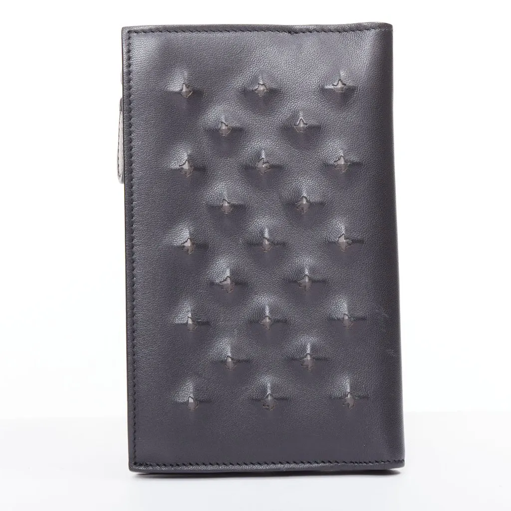 Bottega Veneta Black Leather Wallet Black Leather Good - Back View