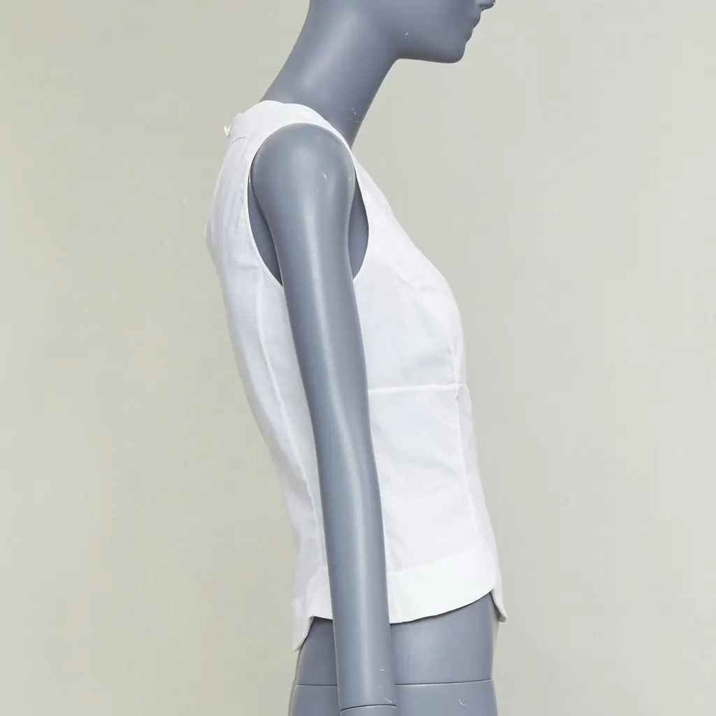 Dior White Cotton Top White Cotton Fair - Model View