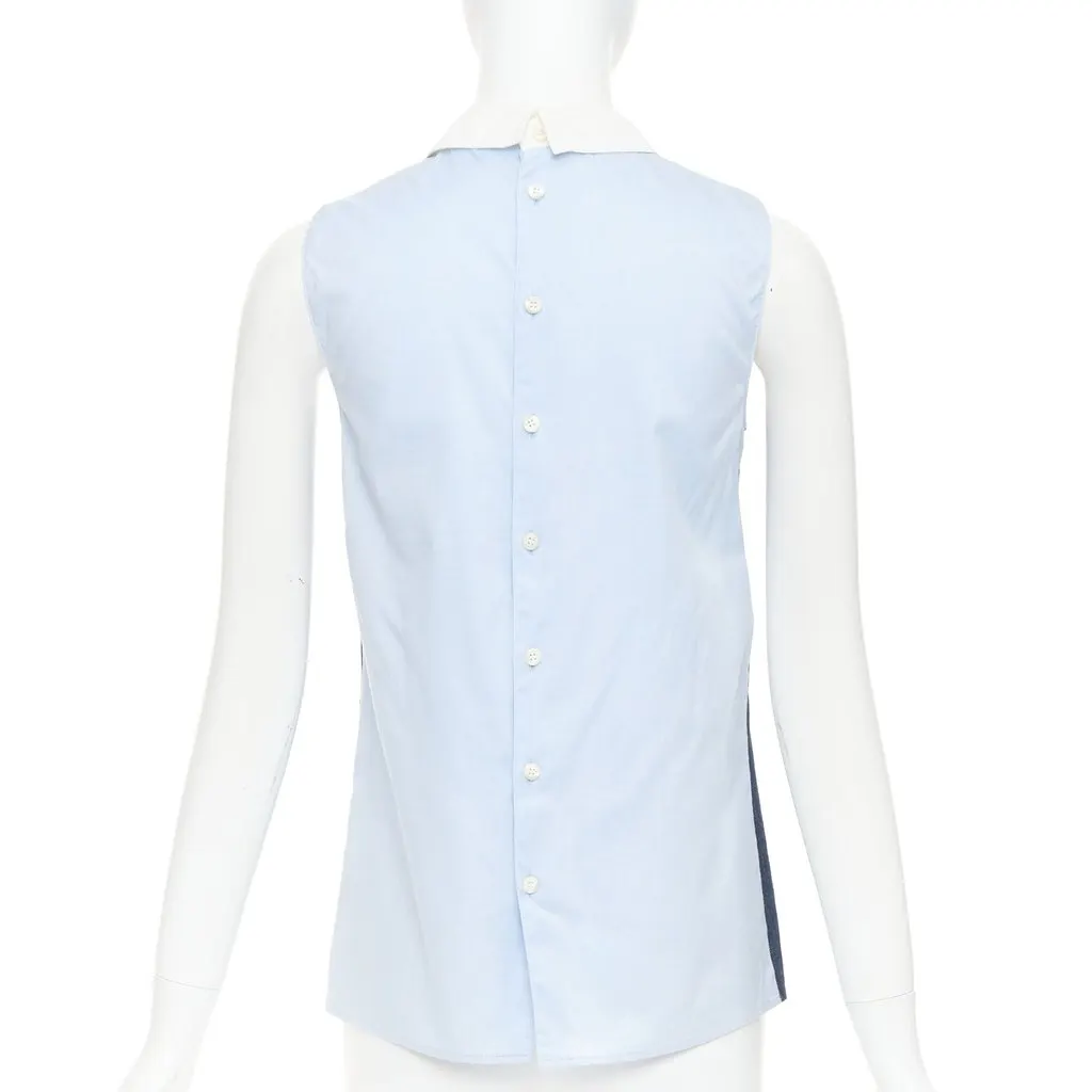 Miu Miu Blue Cotton Top Blue Cotton Good - Box View