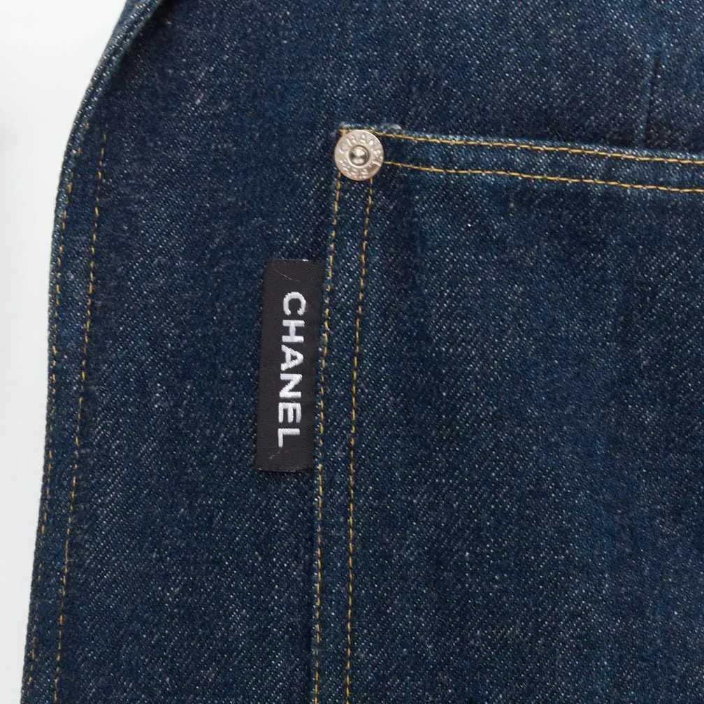 Chanel Blue Cotton Jacket Blue Cotton Very good - Back View