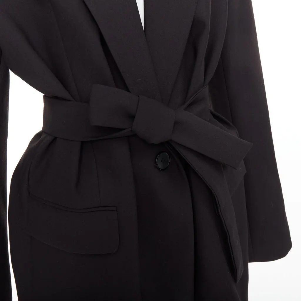 Unsigned Black Cotton Jacket Black Cotton Very good - Back View