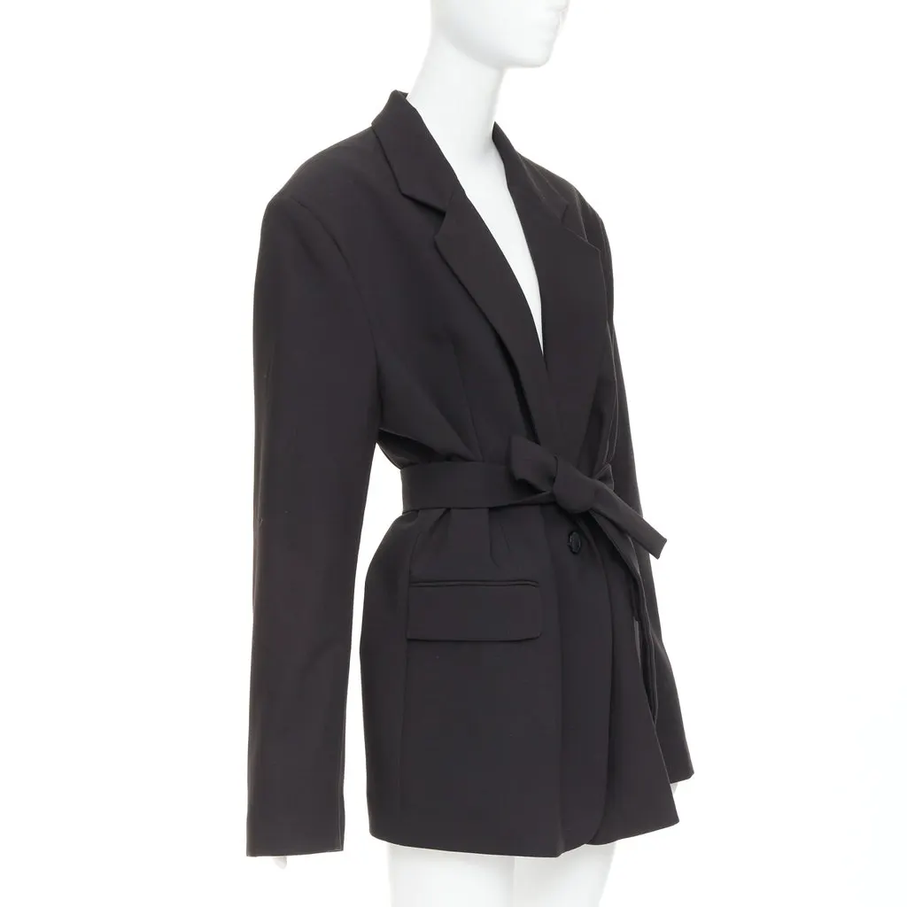 Unsigned Black Cotton Jacket Black Cotton Very good - Model View