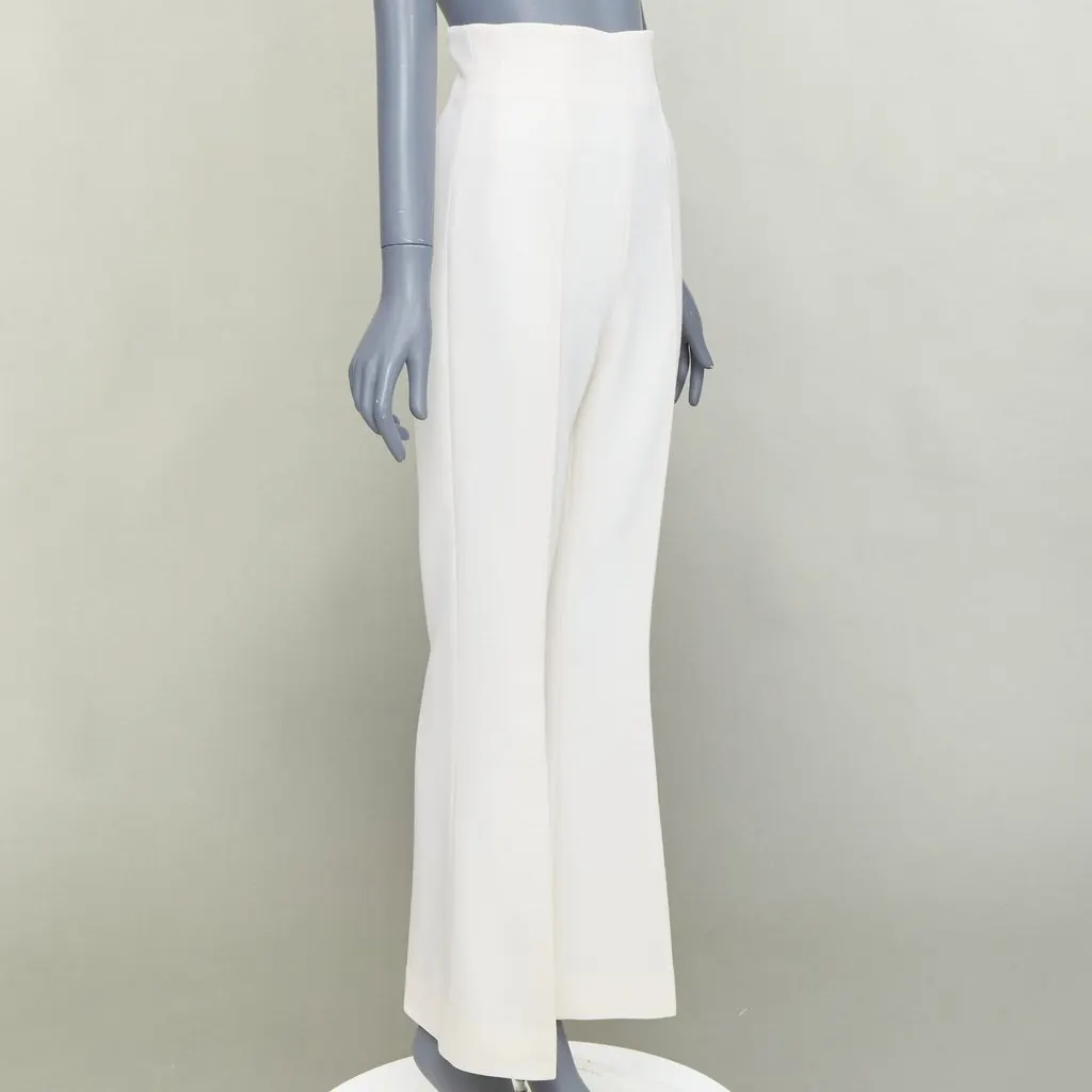 Emilia Wickstead Ecru Wool Trouser Beige Wool Very good - Inside View