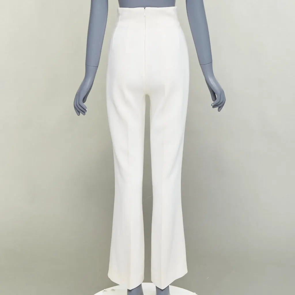 Emilia Wickstead Ecru Wool Trouser Beige Wool Very good - Box View