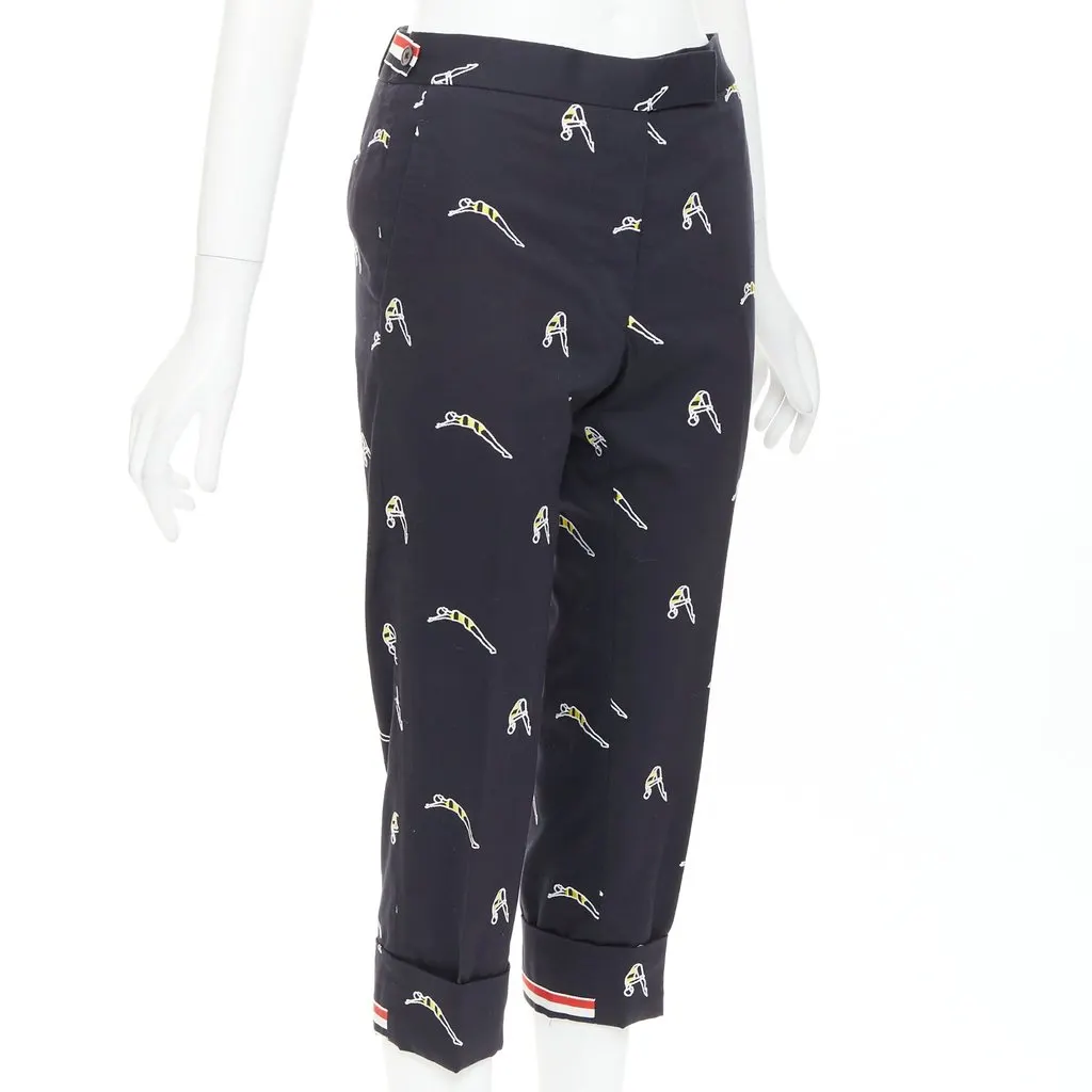 Thom Browne Navy Cotton Trouser Navy Cotton Very good - Inside View