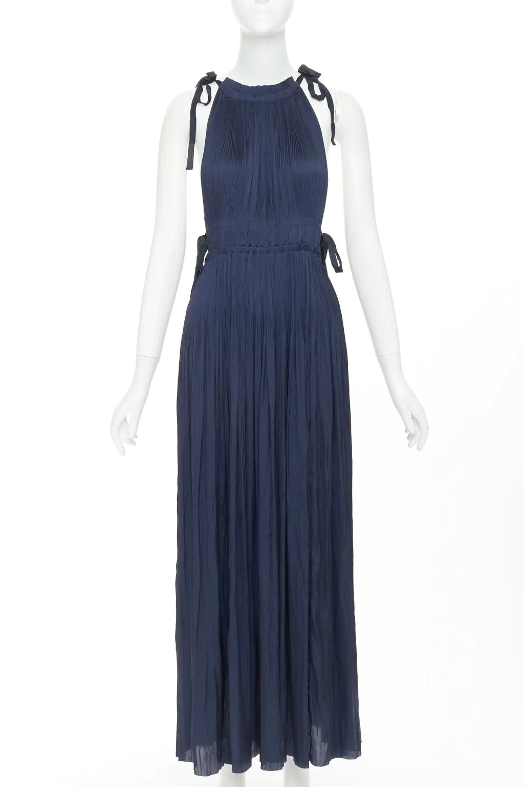 Ulla Johnson Navy Polyester Dress Navy Polyester Good - Inside View