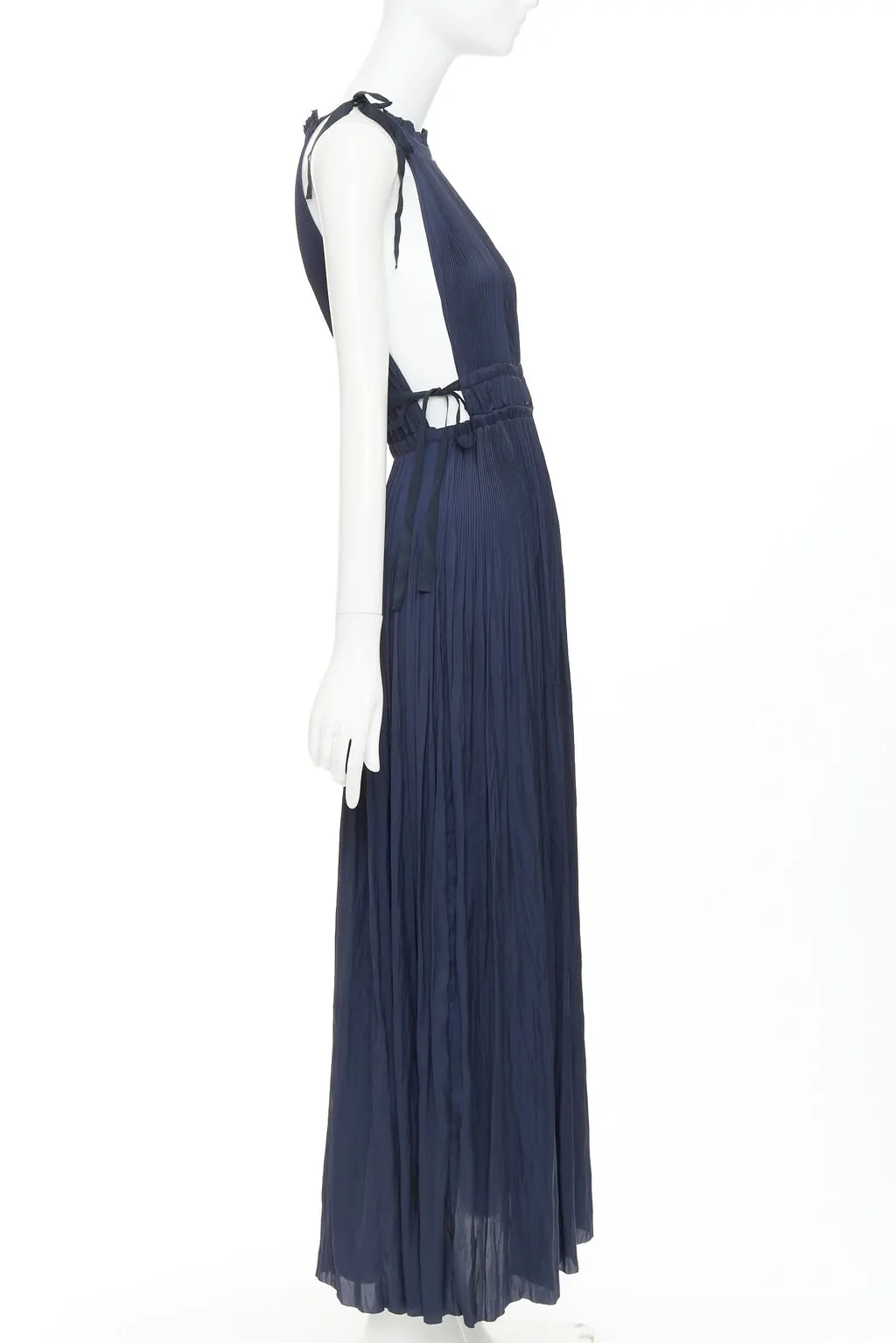 Ulla Johnson Navy Polyester Dress Navy Polyester Good - Model View