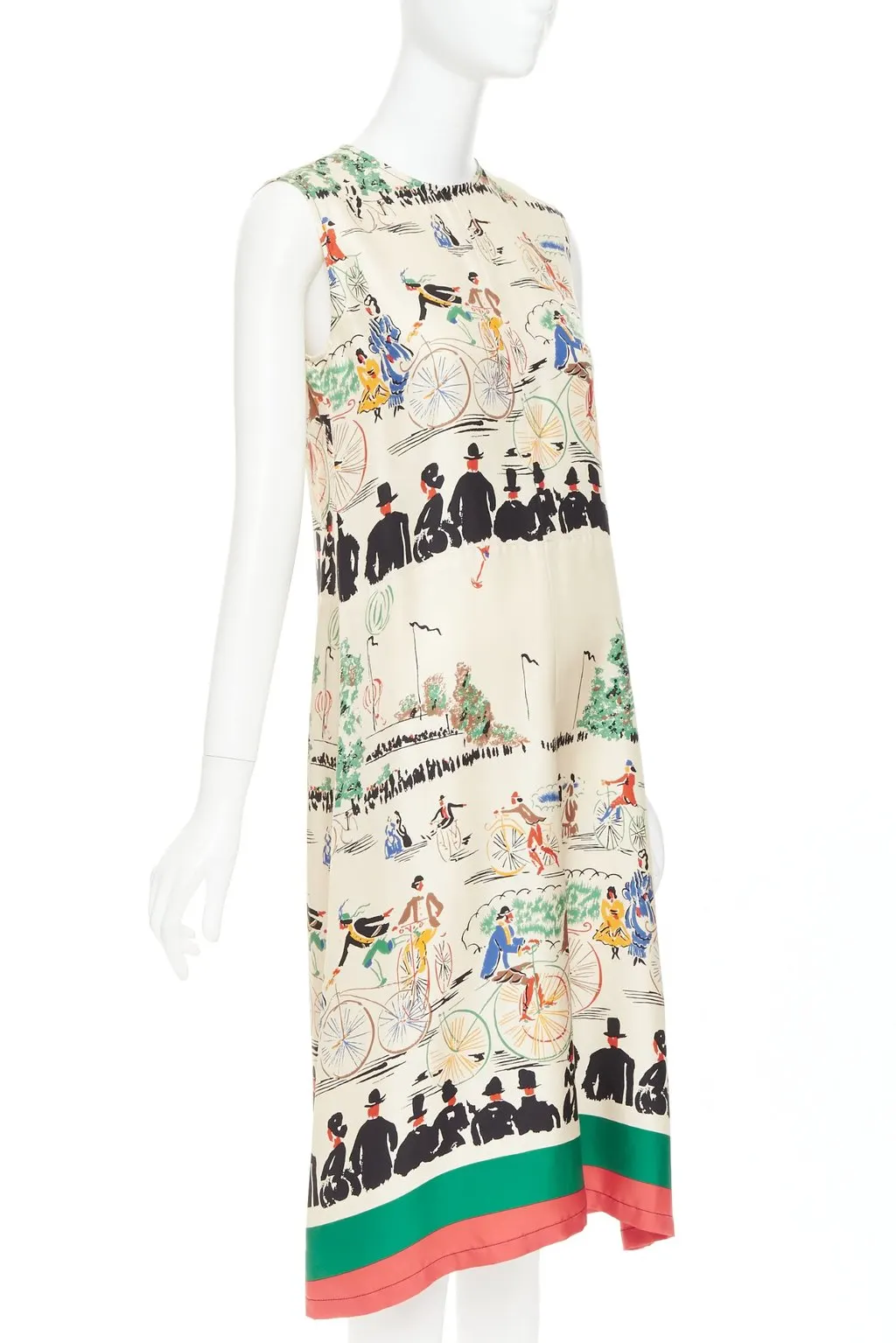 Celine Ecru Silk Dress Beige Silk Very good - Inside View