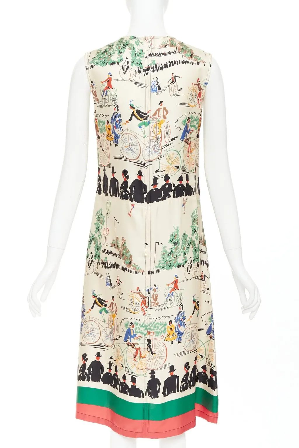 Celine Ecru Silk Dress Beige Silk Very good - Box View